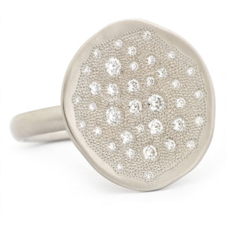 Diamond 'Stardust' Disc Ring - Anne Sportun Fine Jewellery