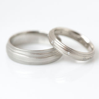 Gold 'Wrap' Level Texture Band 6.4mm - Anne Sportun Fine Jewellery