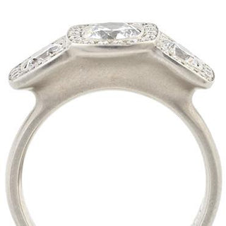 Triple Illusion Cushion Engagement Ring - Anne Sportun Fine Jewellery