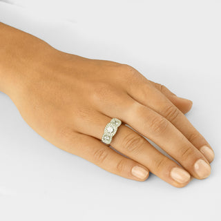 Triple Illusion Cushion Engagement Ring - Anne Sportun Fine Jewellery