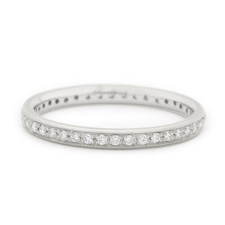 2mm Single Row Diamond Pave Band - Anne Sportun Fine Jewellery