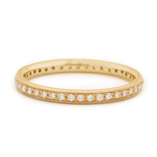 2mm Single Row Diamond Pave Band - Anne Sportun Fine Jewellery