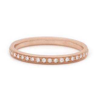 2mm Single Row Diamond Pave Band - Anne Sportun Fine Jewellery