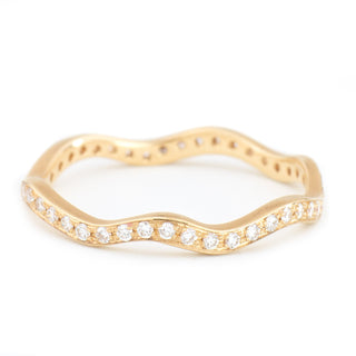 Women's Diamond Wave Band - Anne Sportun Fine Jewellery