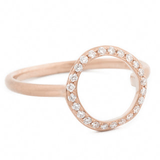Open Pave Diamond 'Lilydust' Ring - Anne Sportun Fine Jewellery