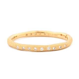 Gold Wavy Stardust Band - Anne Sportun Fine Jewellery