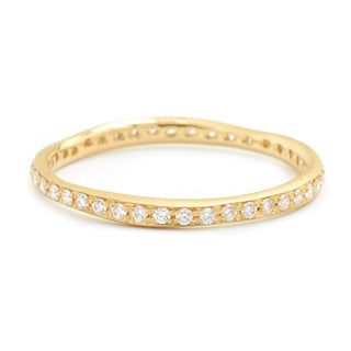 Single Row Diamond Wonky Band - Anne Sportun Fine Jewellery