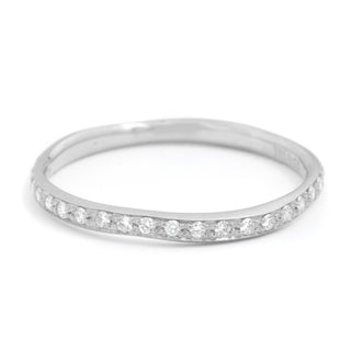 Single Row Diamond Wonky Band - Anne Sportun Fine Jewellery