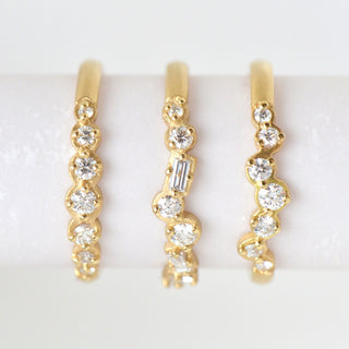 Cascade Baguette and Round Diamond Band - Anne Sportun Fine Jewellery