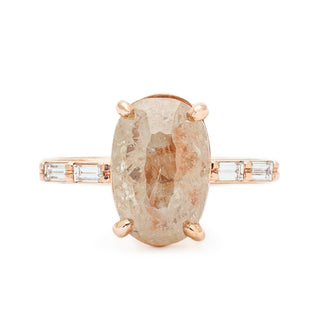 Champagne Champagne Peach Diamond Ring - Anne Sportun Fine Jewellery