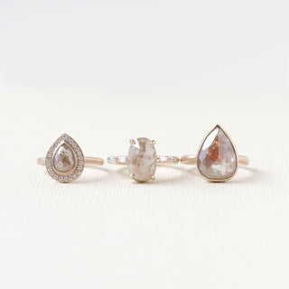 Champagne Champagne Peach Diamond Ring - Anne Sportun Fine Jewellery