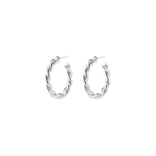 Twist Hoops | Silver